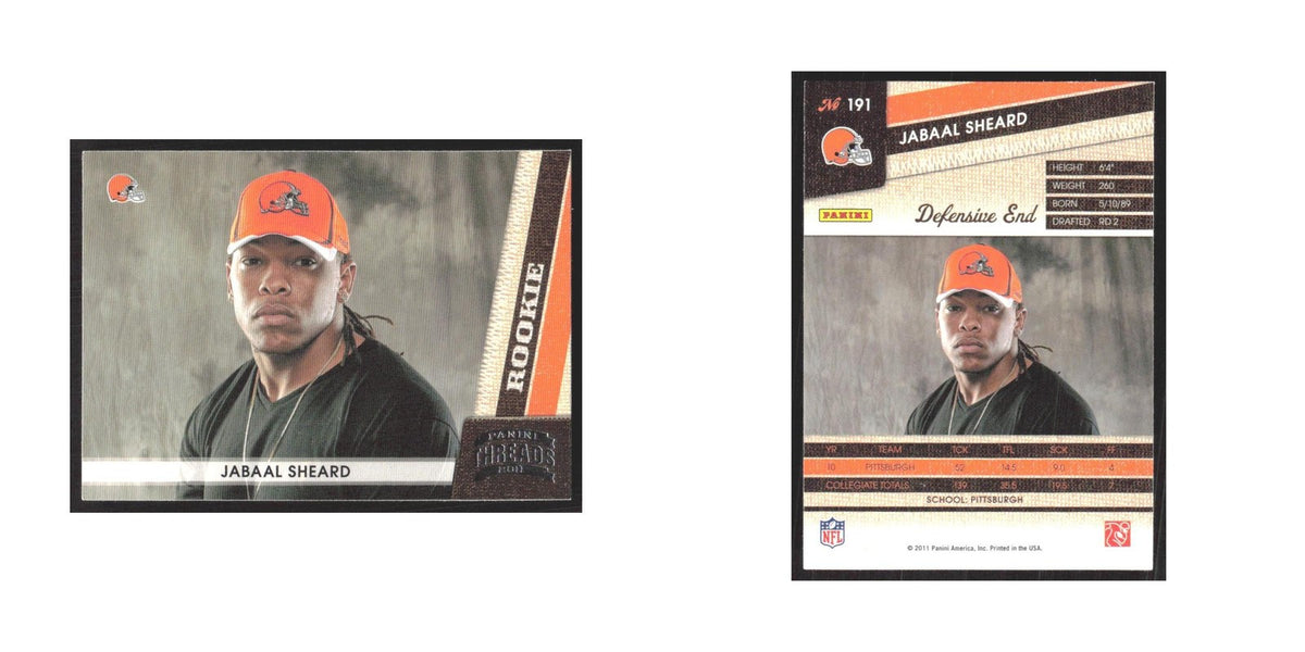 2011 Panini Threads Jabaal Sheard RC Browns #191