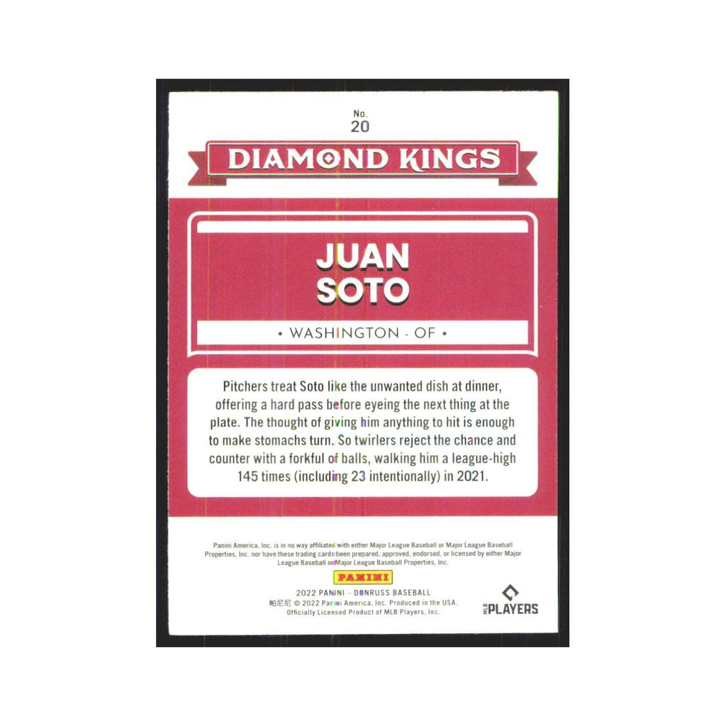 2022 Donruss Juan Soto Nationals #20