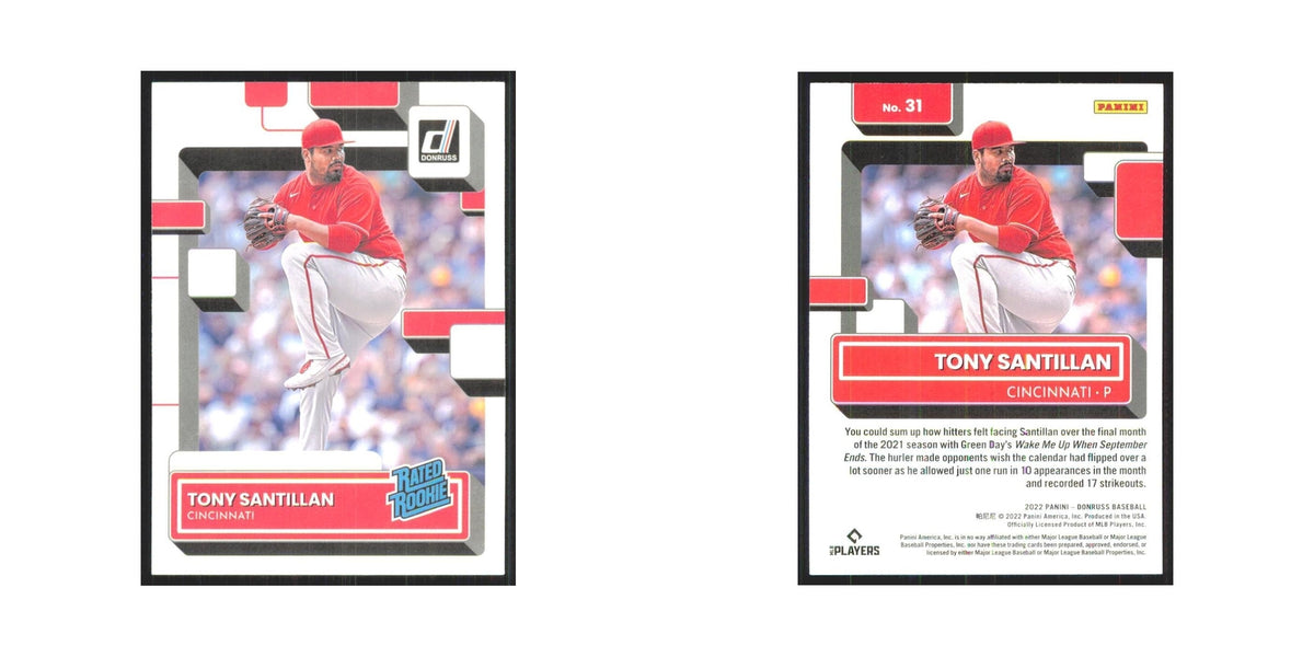 2022 Donruss Tony Santillan RC Reds #31