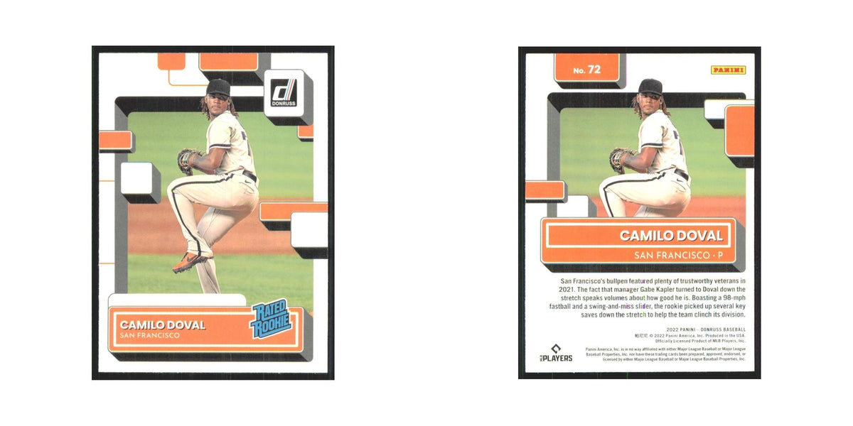 2022 Donruss Camilo Doval RC Giants #72