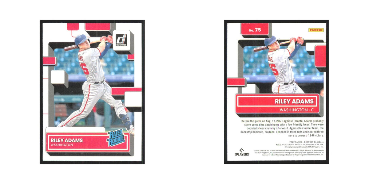 2022 Donruss Riley Adams RC Nationals #75
