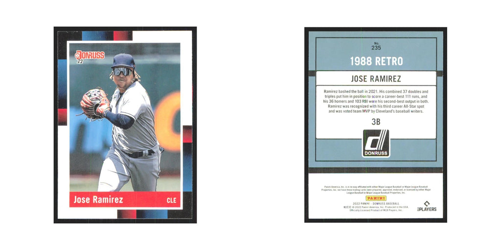 2022 Donruss Jose Ramirez Guardians #235