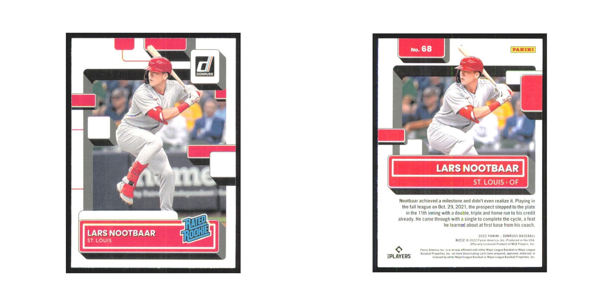 2022 Donruss Lars Nootbaar RC Cardinals #68