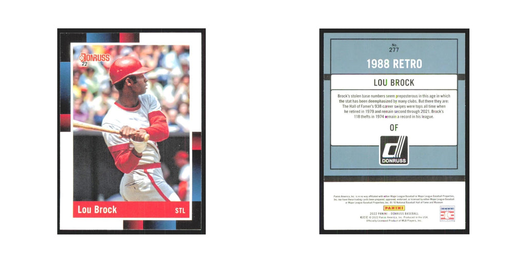 2022 Donruss Lou Brock Cardinals #277