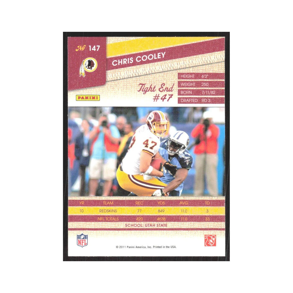2011 Panini Threads Chris Cooley Redskins #147