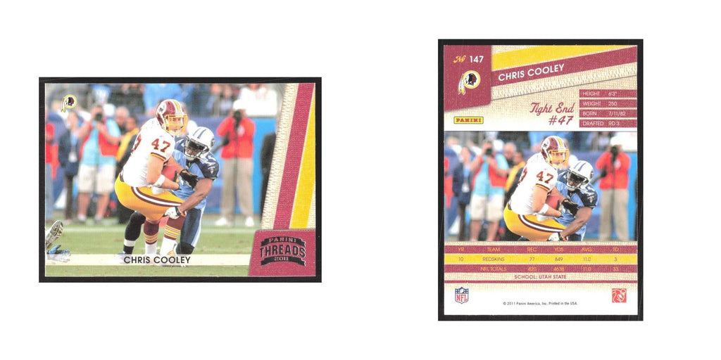 2011 Panini Threads Chris Cooley Redskins #147