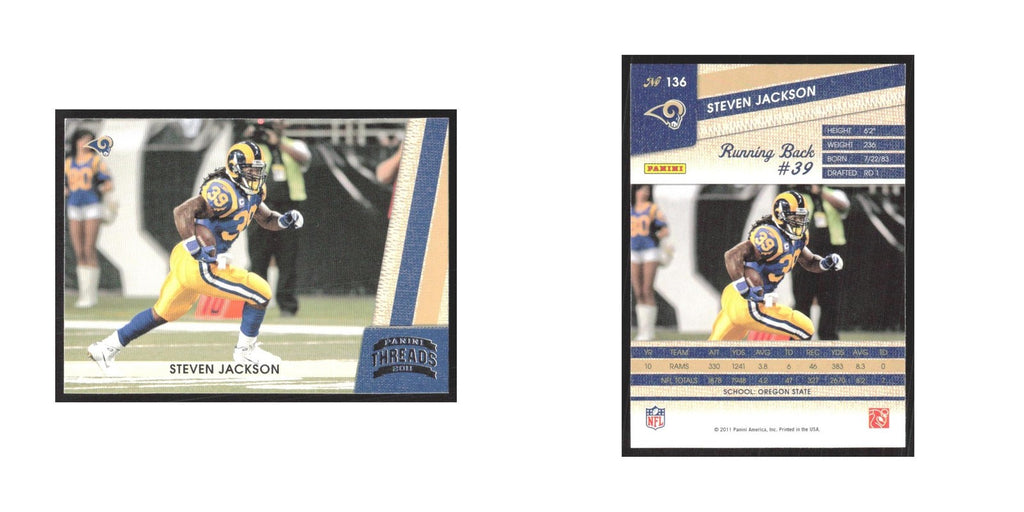 2011 Panini Threads Steven Jackson St. Louis Rams #136