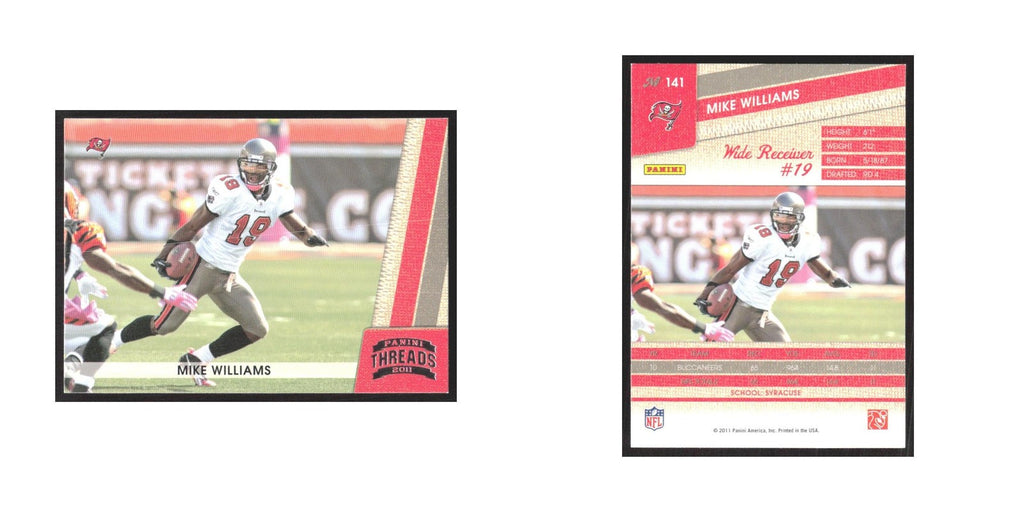 2011 Panini Threads Mike Williams Buccaneers #141