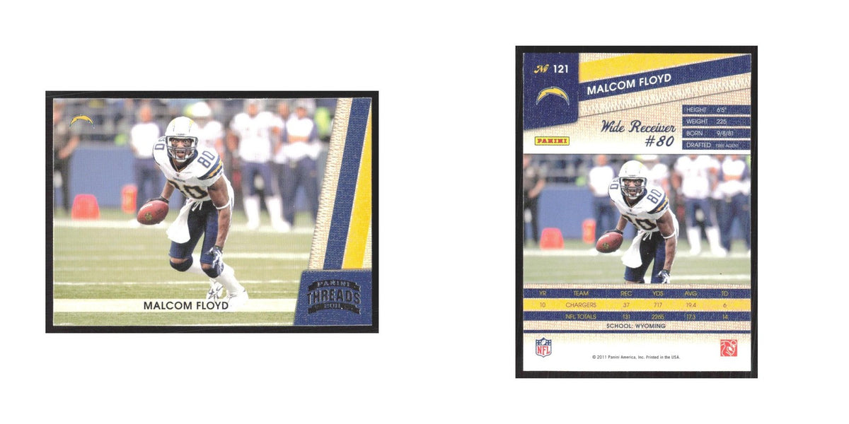 2011 Panini Threads Malcom Floyd San Diego Chargers #121