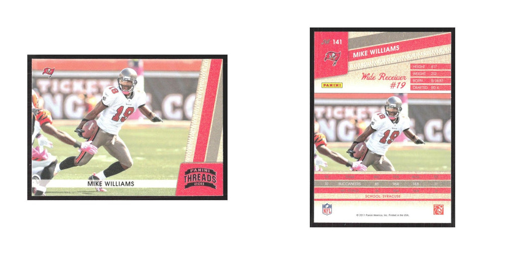 2011 Panini Threads Mike Williams Buccaneers #141
