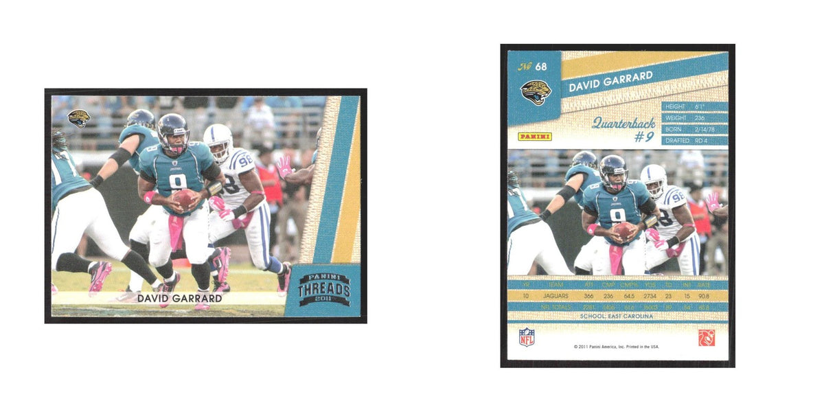 2011 Panini Threads David Garrard Jaguars #68