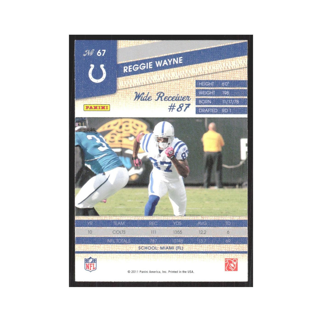 2011 Panini Threads Reggie Wayne Colts #67