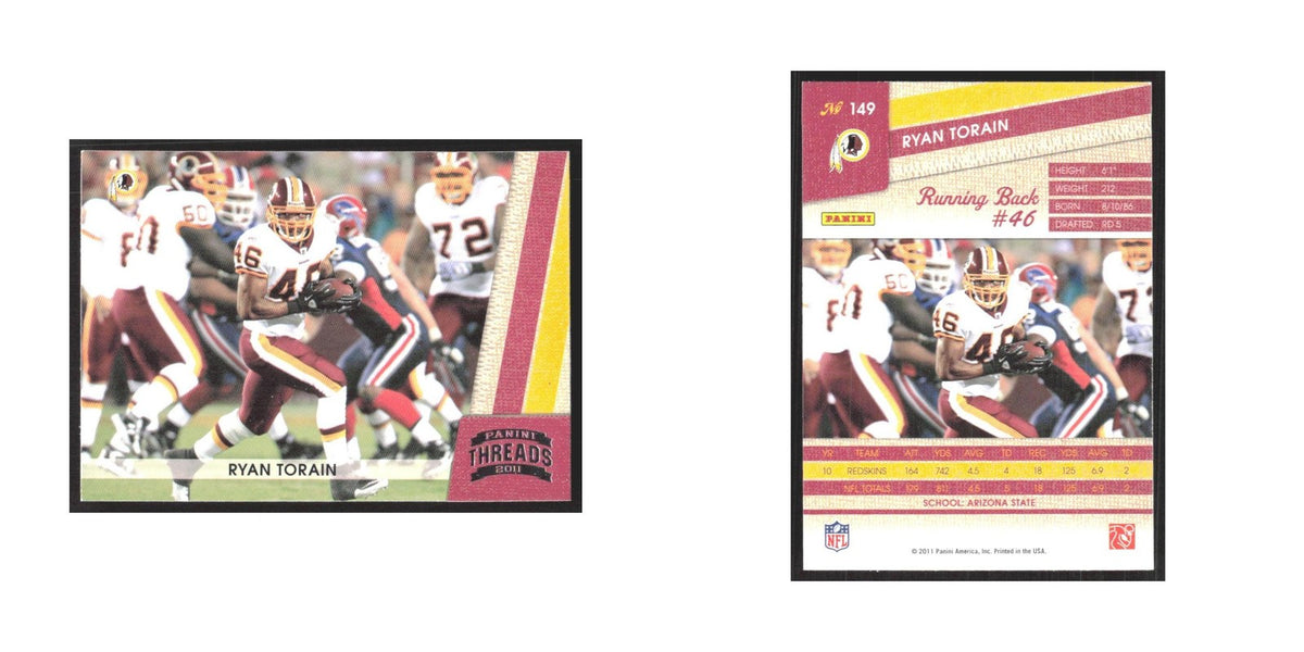 2011 Panini Threads Ryan Torain Redskins #149