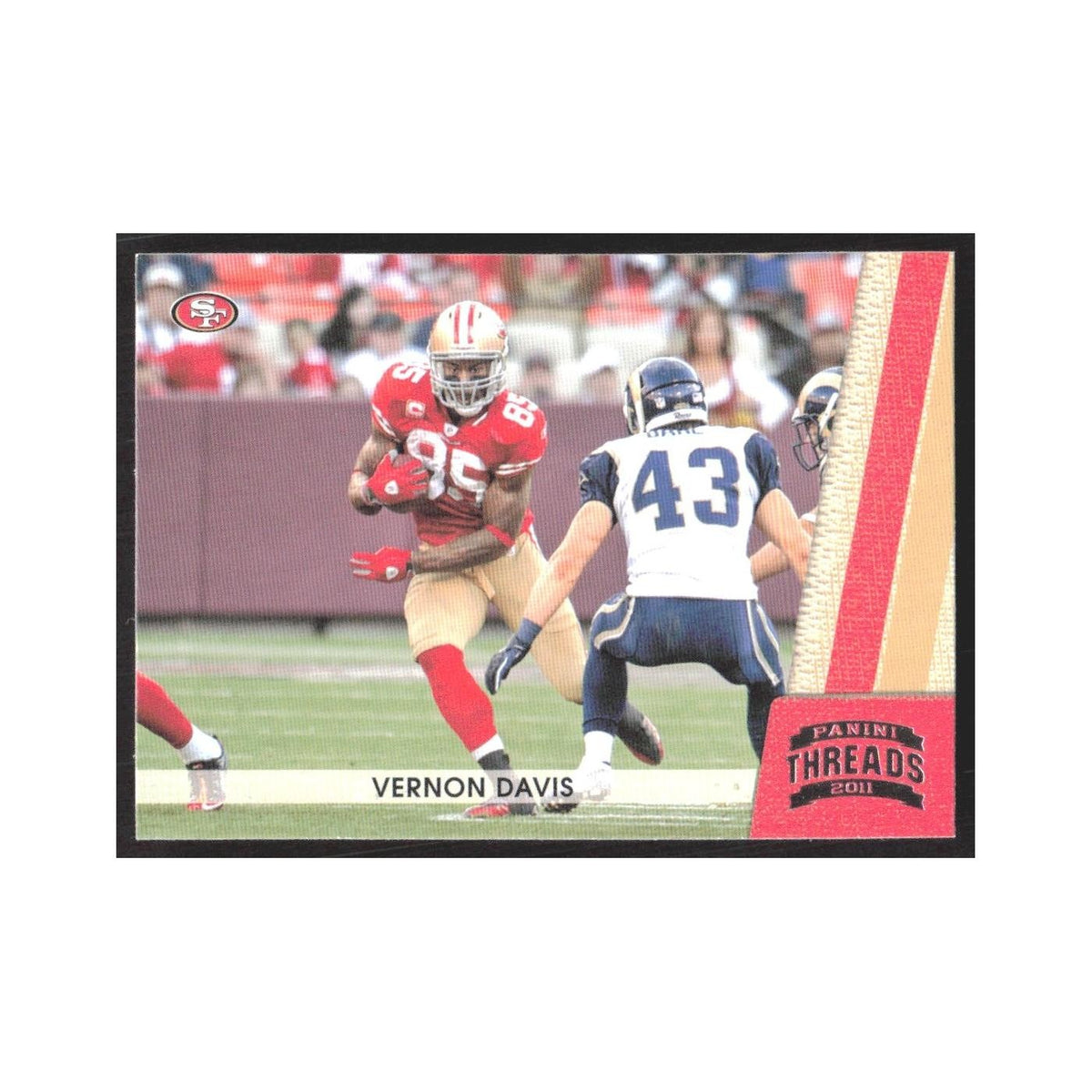 2011 Panini Threads Vernon Davis 49ers #128