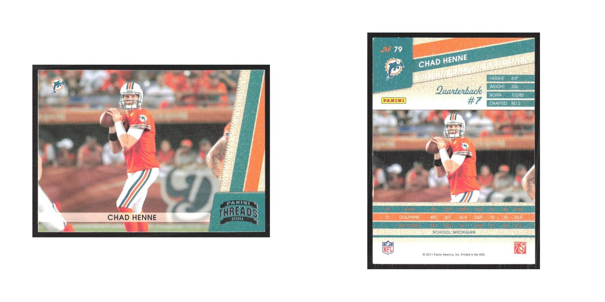 2011 Panini Threads Chad Henne Dolphins #79