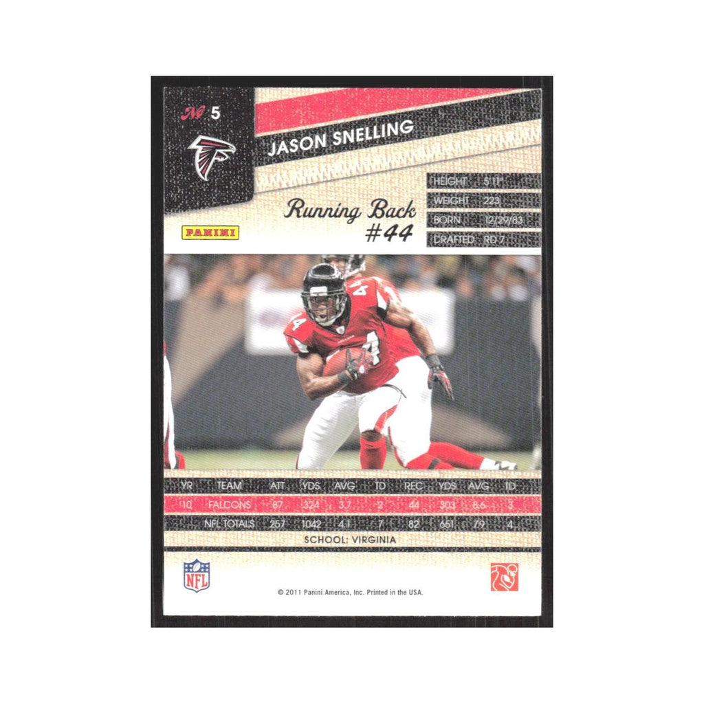 2011 Panini Threads Jason Snelling Falcons #5