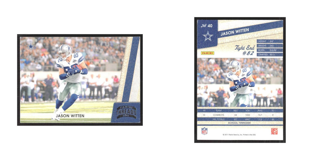 2011 Panini Threads Jason Witten Cowboys #40