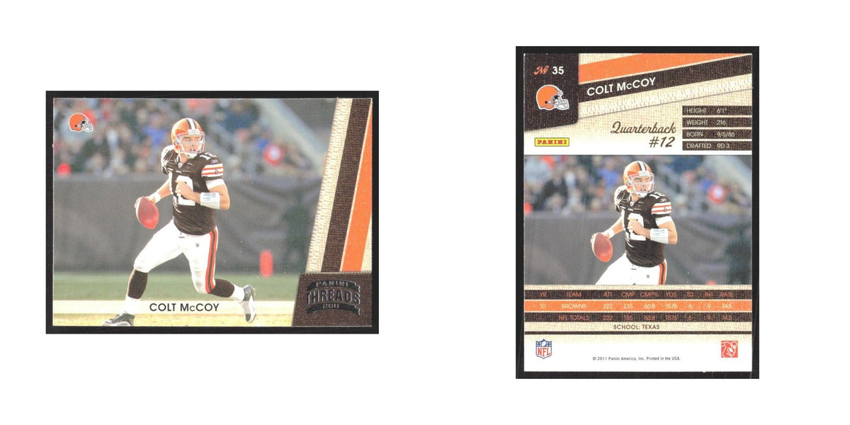 2011 Panini Threads Colt McCoy Browns #35