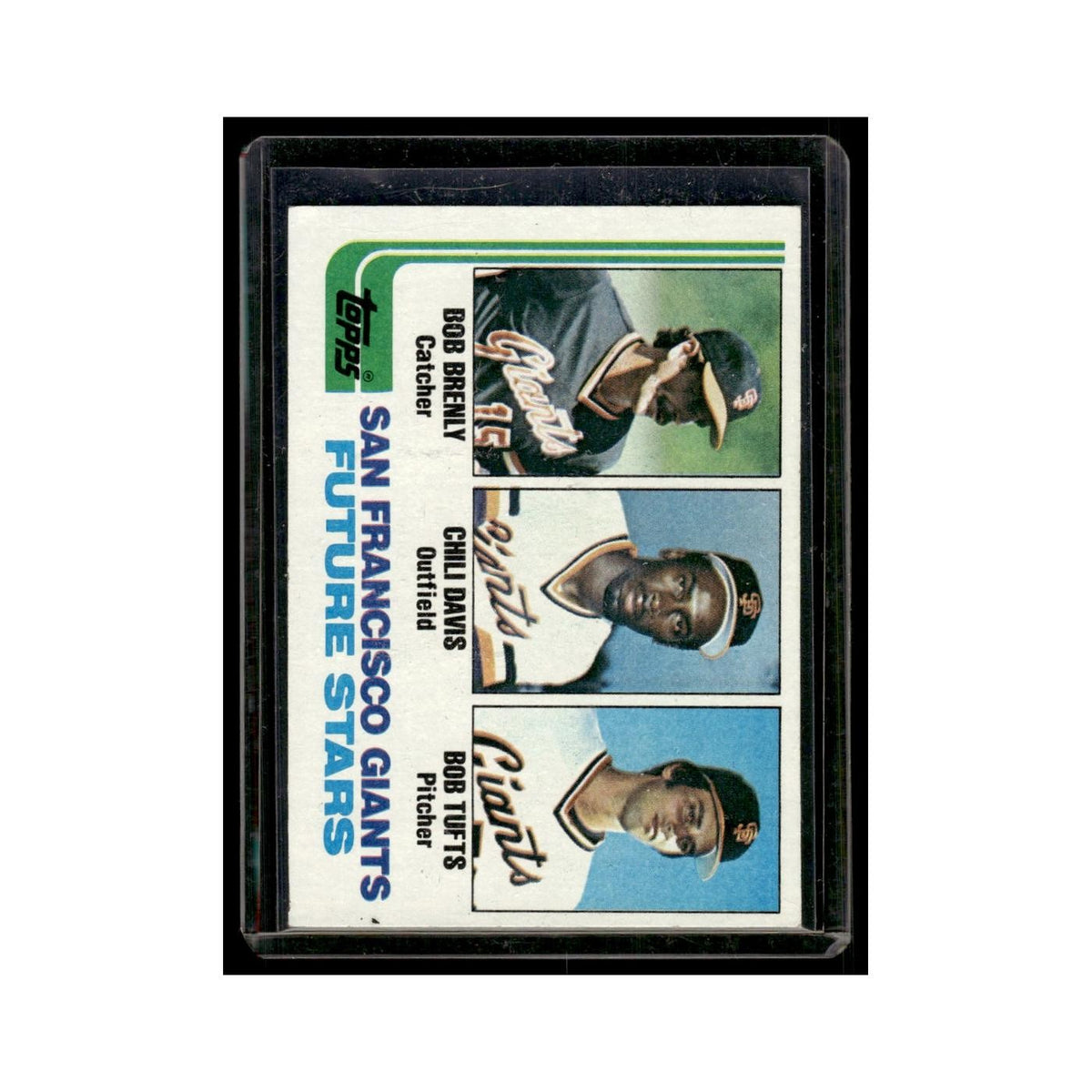 Bob Brenly Chili Davis Bob Tufts Rookie 1982 Topps #171.0 Baseball Card NM