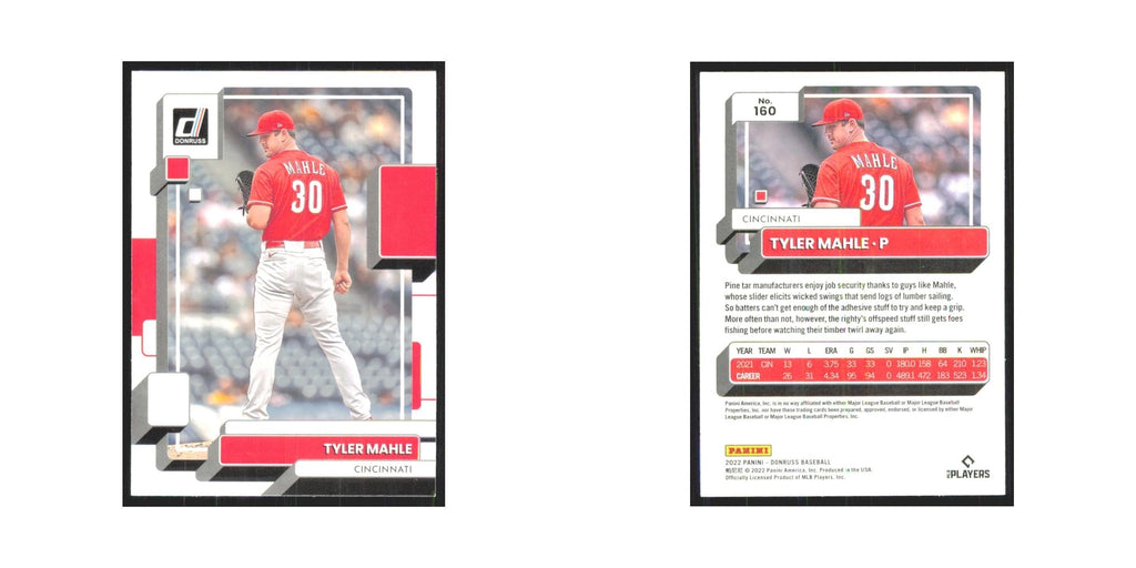 2022 Donruss Tyler Mahle Reds #160