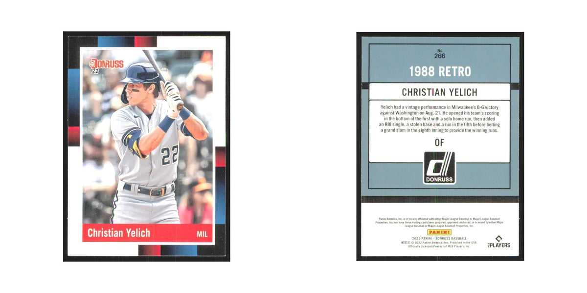 2022 Donruss Christian Yelich Brewers #266
