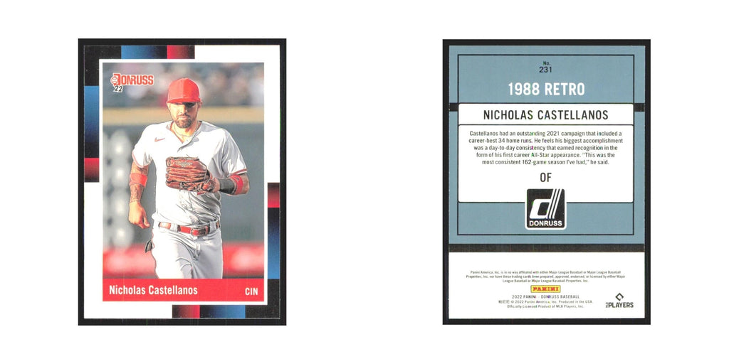 2022 Donruss Nicholas Castellanos Reds #231