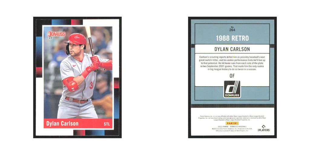 2022 Donruss Dylan Carlson Cardinals #264