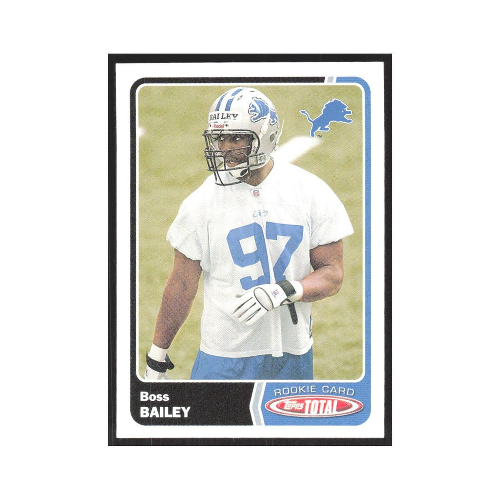 2003 Topps Total Boss Bailey RC Lions #505