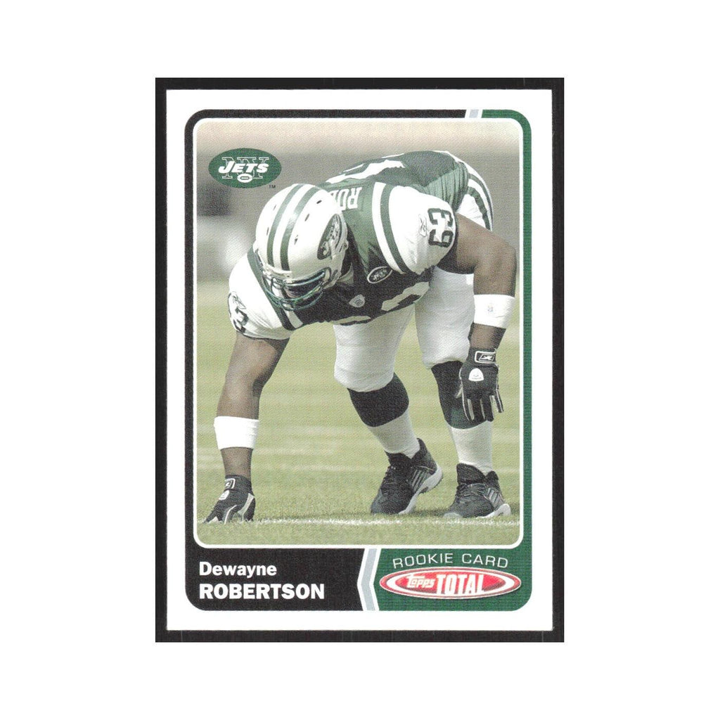2003 Topps Total DeWayne Robertson RC Jets #458