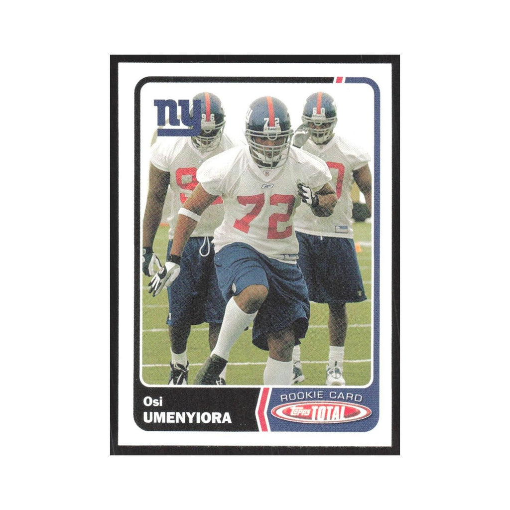2003 Topps Total Osi Umenyiora RC Giants #464