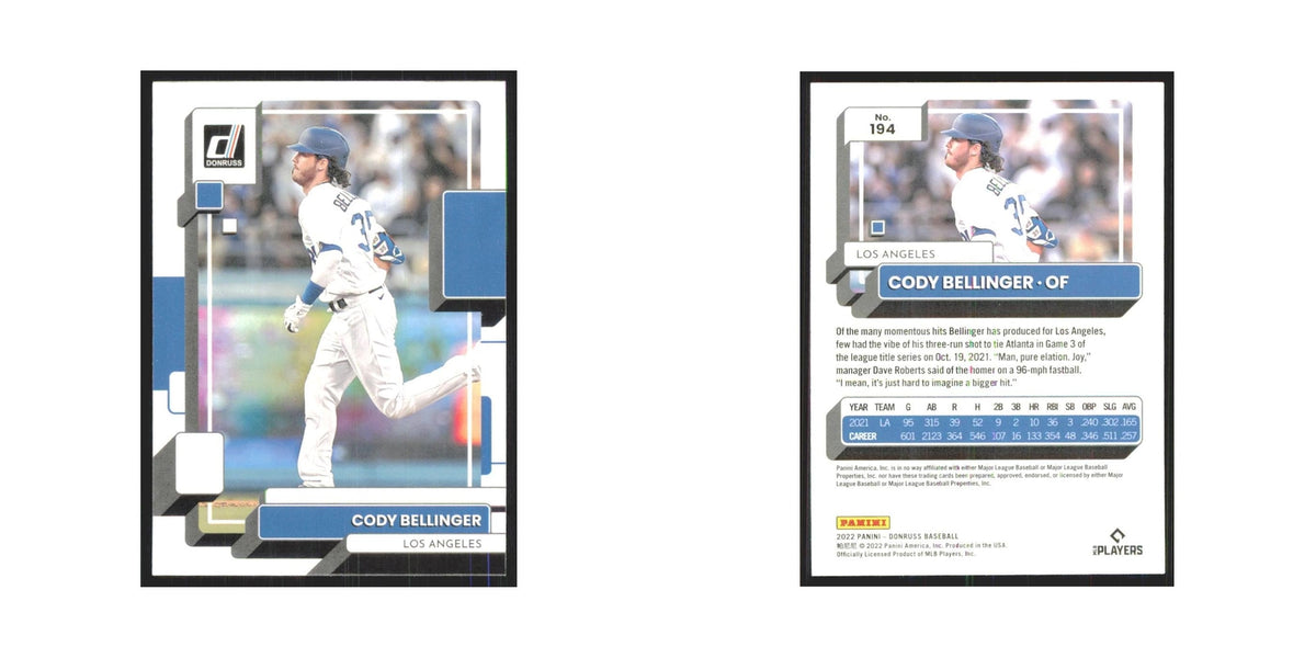 2022 Donruss Cody Bellinger Dodgers #194