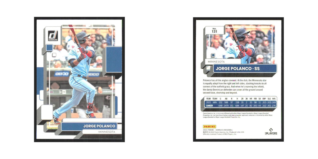 2022 Donruss Jorge Polanco Twins #131