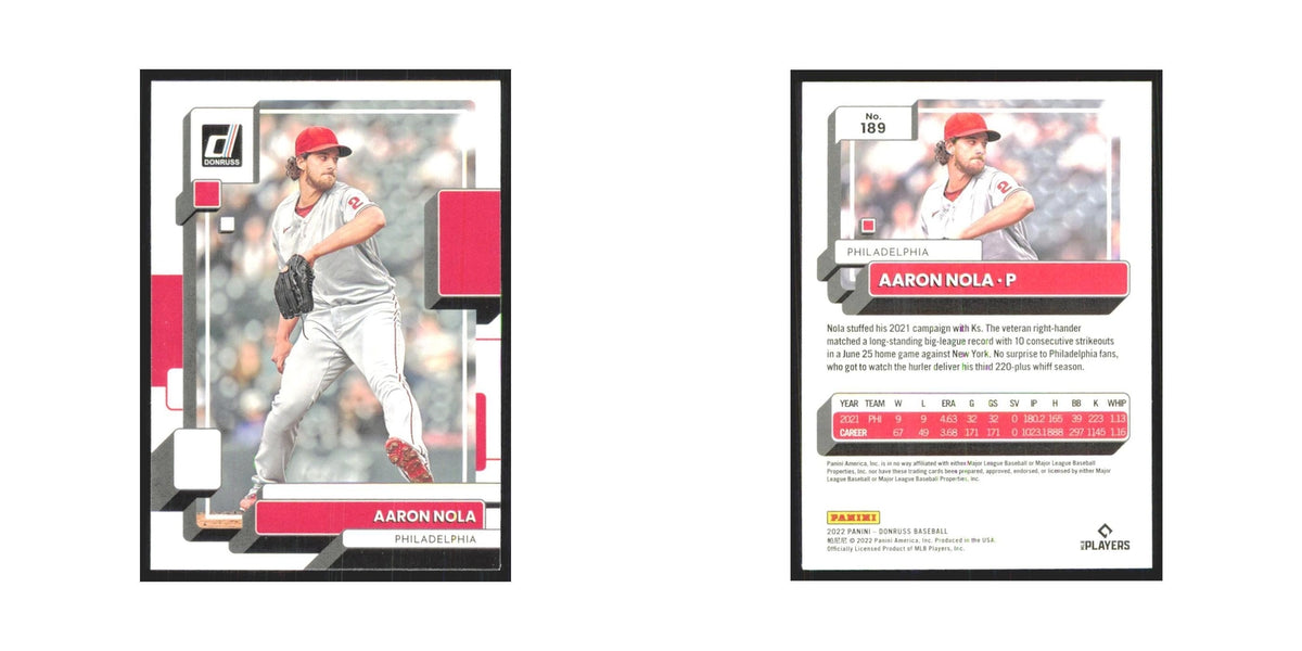2022 Donruss Aaron Nola Phillies #189
