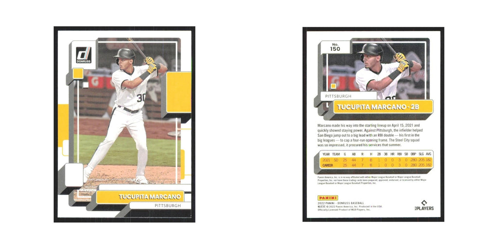 2022 Donruss Tucupita Marcano Pirates #150