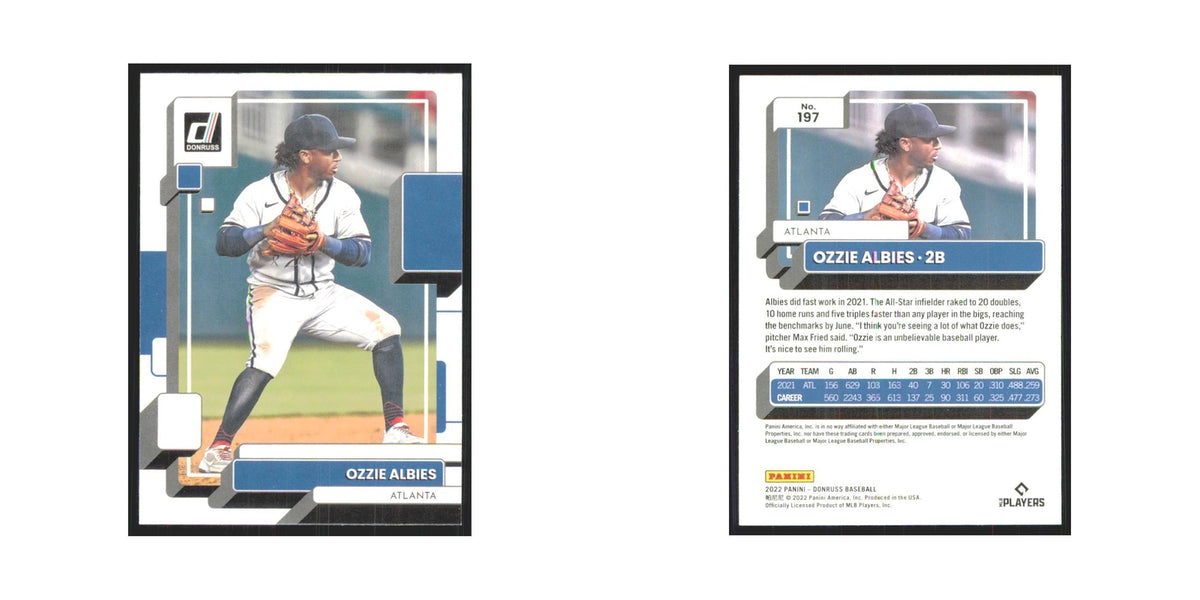2022 Donruss Ozzie Albies Braves #197