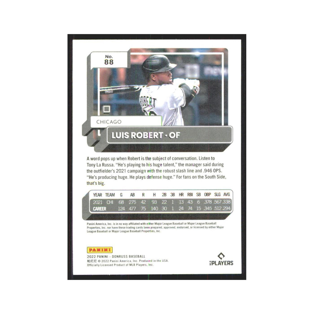 2022 Donruss Luis Robert White Sox #88