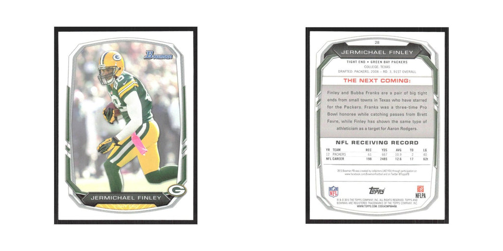 2013 Bowman Jermichael Finley Packers #28