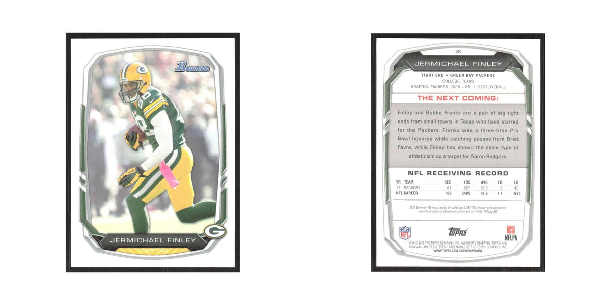 2013 Bowman Jermichael Finley Packers #28