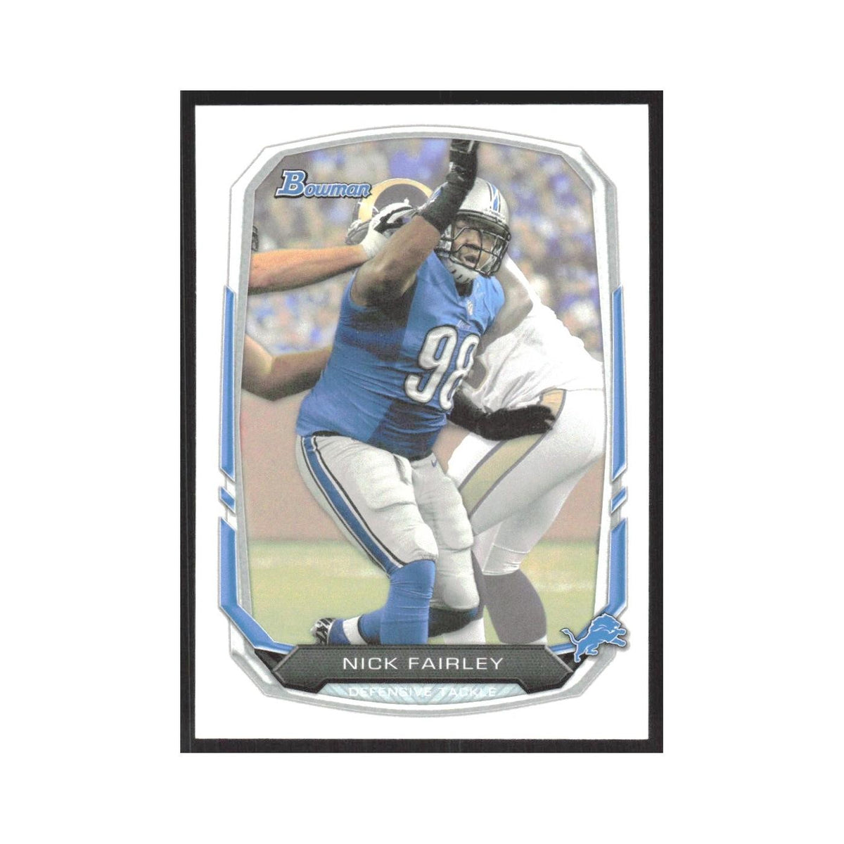 2013 Bowman Nick Fairley Lions #54