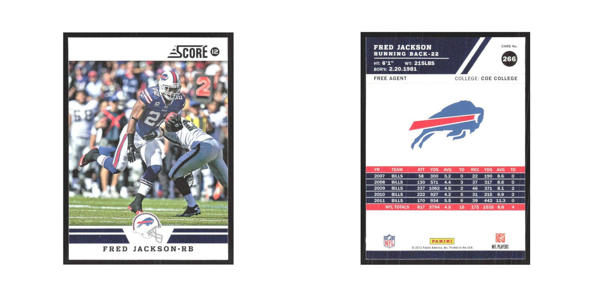 2012 Score Fred Jackson Bills #266