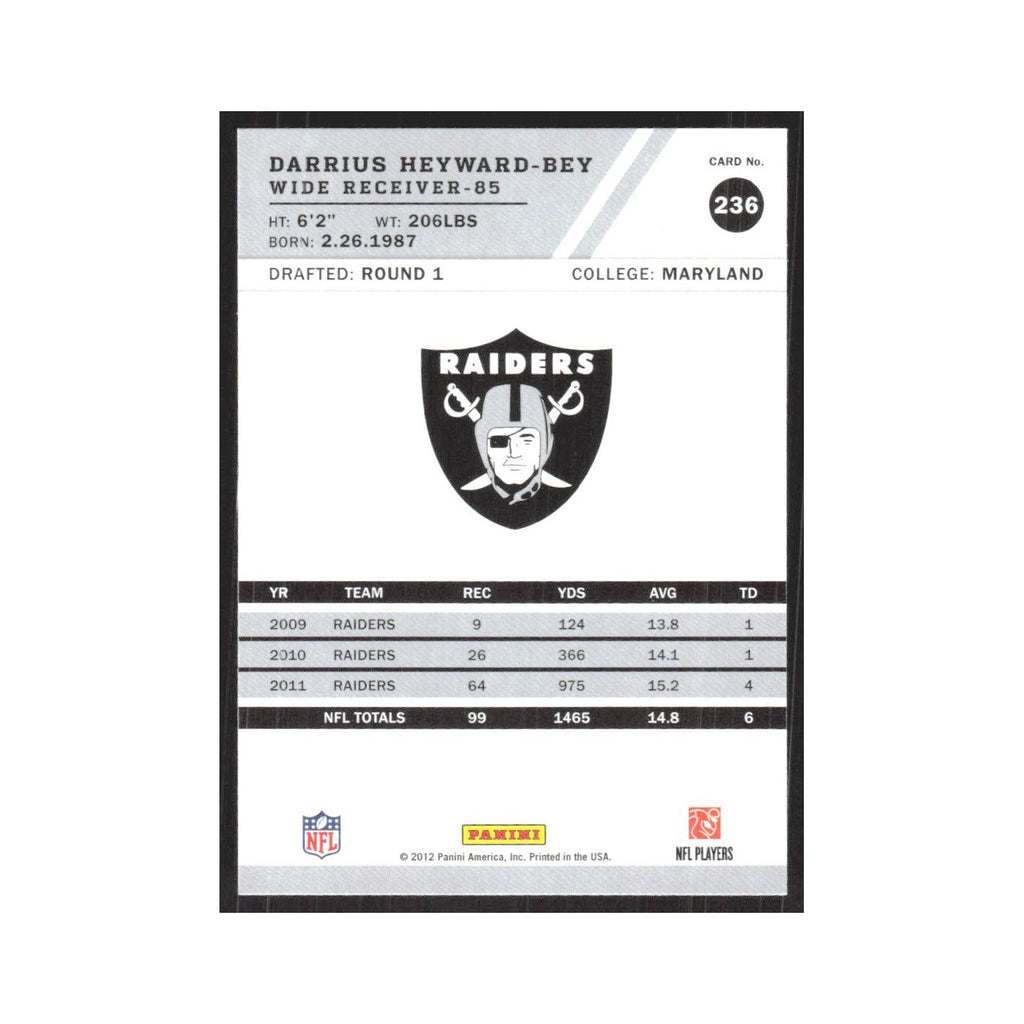 2012 Score Darrius Heyward-Bey Raiders #236