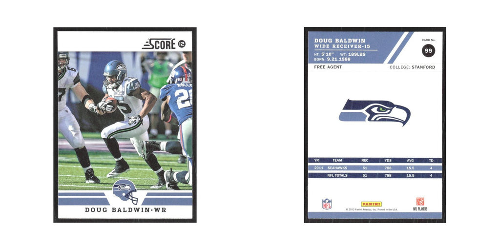 2012 Score Doug Baldwin Seahawks #99