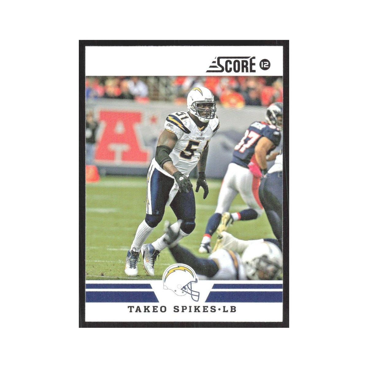 2012 Score Takeo Spikes San Diego Chargers #232