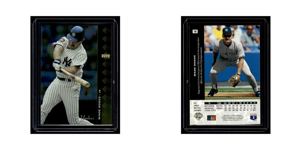 Wade Boggs 1994 SP #196 New York Yankees Baseball Card NM