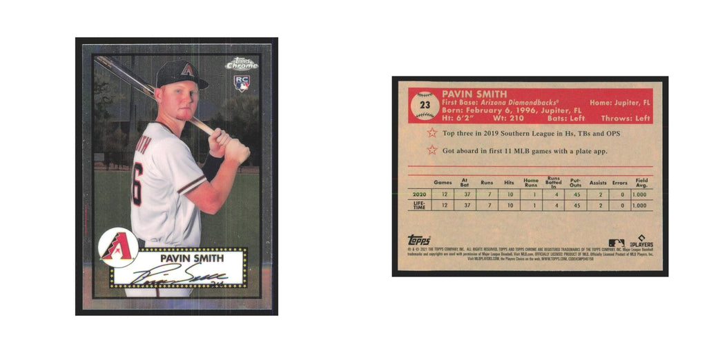 2021 Topps Chrome Pavin Smith RC Diamondbacks #23