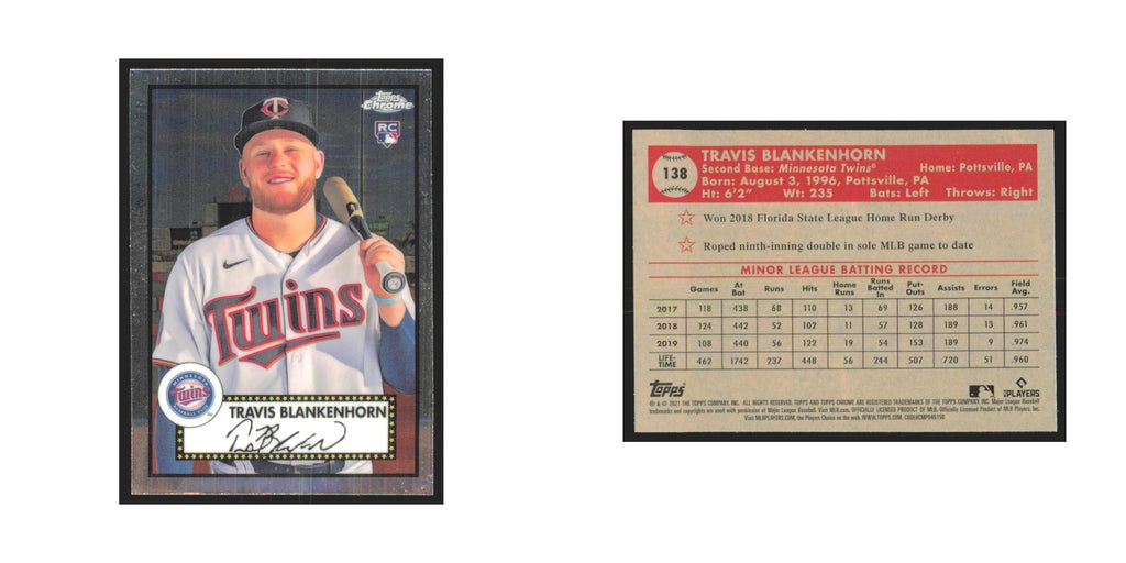 2021 Topps Chrome Travis Blankenhorn RC Twins #138