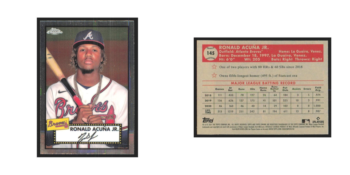 2021 Topps Chrome Ronald Acuña Jr. Braves #145
