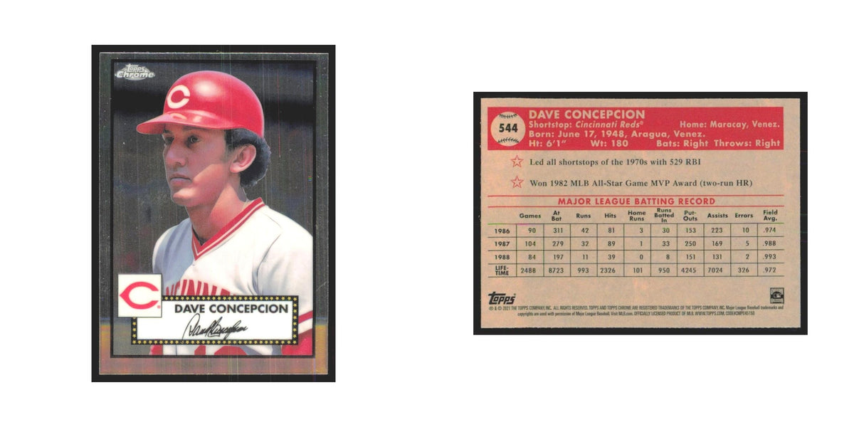 2021 Topps Chrome Dave Concepcion Reds #544