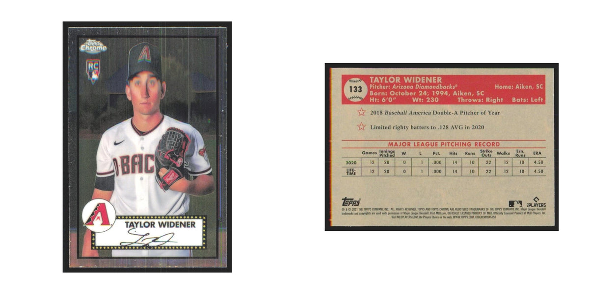 2021 Topps Chrome Taylor Widener RC Diamondbacks #133
