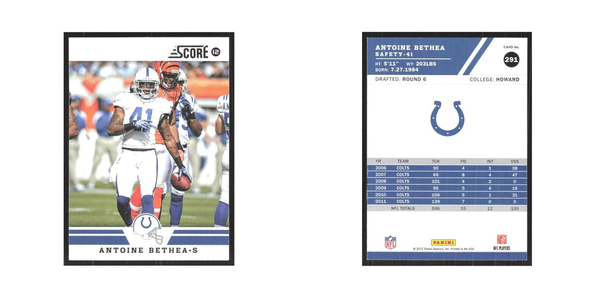 2012 Score Antoine Bethea Colts #291